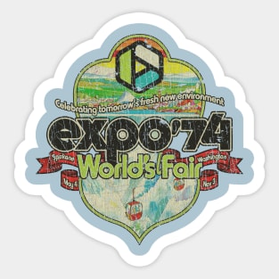 Expo '74 World's Fair Crest 1974 Sticker